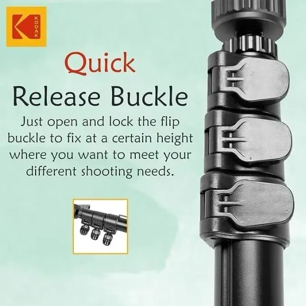 KODAK M531 Monopod with Support Foot, 32mm Strong Aluminum Tube Monopod, Black