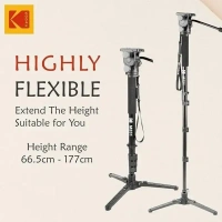 KODAK M531 Monopod with Support Foot, 32mm Strong Aluminum Tube Monopod, Black