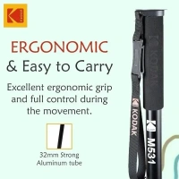 KODAK M531 Monopod with Support Foot, 32mm Strong Aluminum Tube Monopod, Black