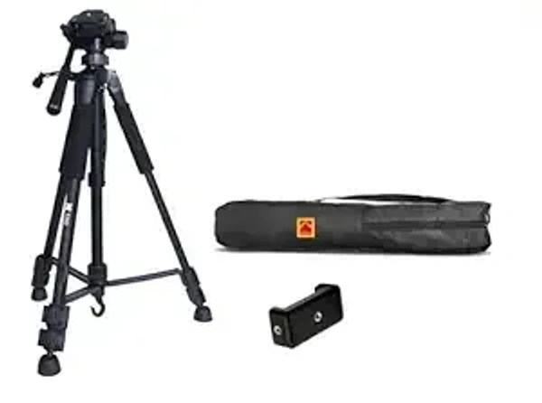 KODAK T210 150cm Three Way Pan Movement Tripod  (Black, Supports Up to 3500 g)