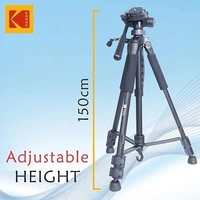 KODAK T210 150cm Three Way Pan Movement Tripod  (Black, Supports Up to 3500 g)