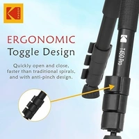 KODAK Kodak T450 Pro 180mm Three Section Support Flip Locks Tripod (Black)
