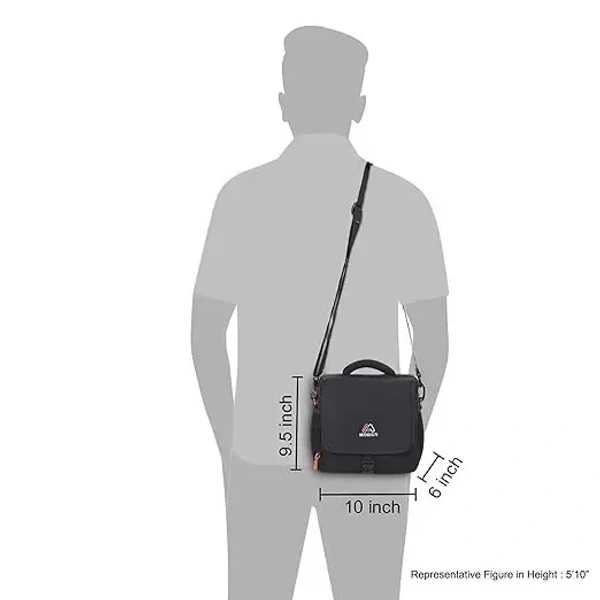 MOBIUS Everyday DSLR/SLR Sling Bag for Camera with Rain Cover|100% Waterproof Bag with Adjustable Shoulder Strap Suitable for DSLR Camera with Lens and One Extra Lens