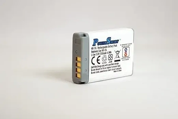 Power Smart NB-13L Rechargeable Battery Pack Compatible with Canon Power Shot G5X Mark II,G7X Mark III,G9,G9X,G9X Mark II | Power Shot SX620 HS,SX720HS,SX730 HS,SX740 HS Canon Camera Battery