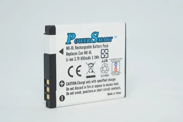 Power Smart NB-8L Rechargeable Battery Pack Compatible with Canon Digital IXUS | Power Shot A2200, A3000is, A3100is, A3200is, A3300is | Canon Camera Battery