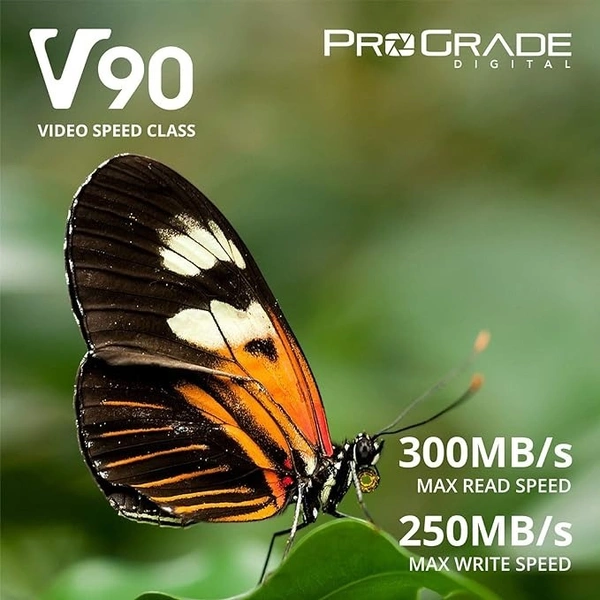 PRO GRADE ProGrade Digital SDXC UHS-II V90 Memory Card (128GB), Silver, (Secure-Digital-Cards)