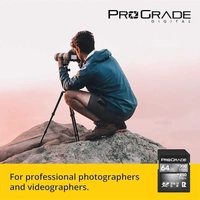 PRO GRADE ProGrade Digital SDXC UHS-II V90 Memory Card (64GB), Silver, (Secure-Digital-Cards)