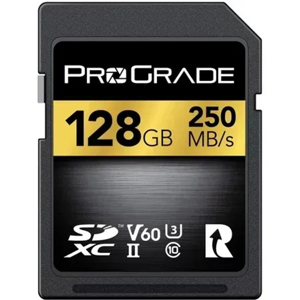 ProGrade Digital SDXC V60 UHS-II 128 GB SDXC Class 10 250 MB/s Memory Card