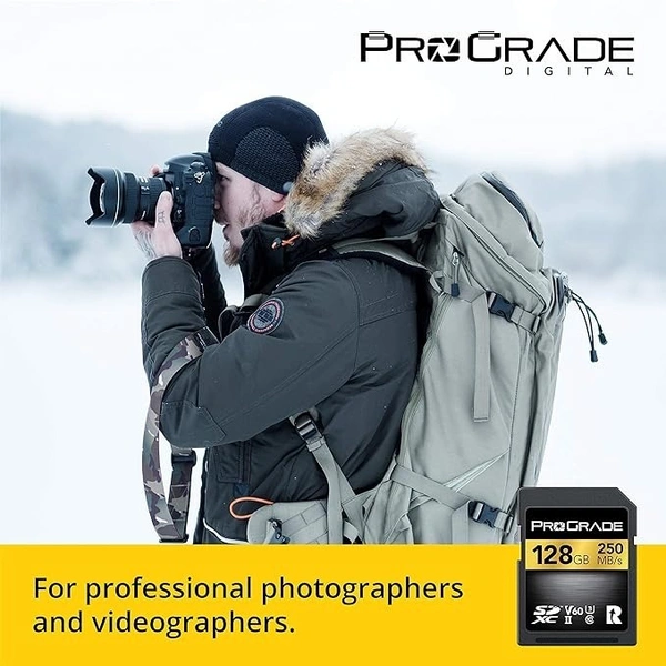ProGrade Digital SDXC V60 UHS-II 128 GB SDXC Class 10 250 MB/s Memory Card