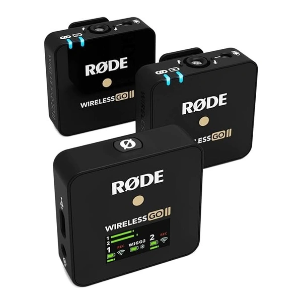 RODE Rode Wireless Go II Dual Channel Wireless Microphone System, Black (Model Number: WIGOII)