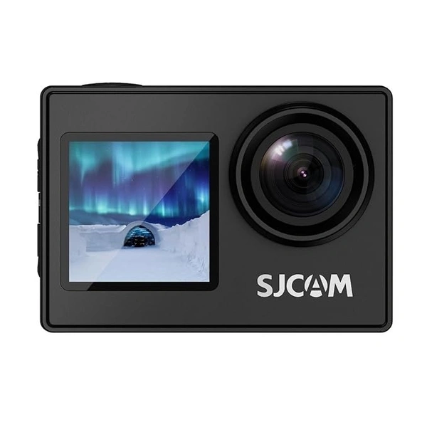 SJCAM SJ4000 Dual Screen 4K 30FPS/16MP WiFi Action Camera | 170° Ultra Wide Angle | 2.0''LTPS LCD+1.3'' Dual Screen | 30M Waterproof with Waterproof Case | Black
