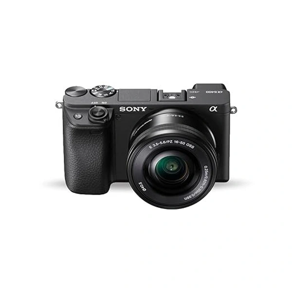 SONY Sony Alpha ILCE-6400L 24.2MP Mirrorless Camera (Black) with 16-50mm Power Zoom Lens & SanDisk Extreme SD UHS I 64GB Card for 4K Video for DSLR and Mirrorless Cameras 170MB/s Read & 80MB/s Write