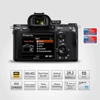 SONY Sony Alpha ILCE-7M3 Full-Frame 24.2MP Mirrorless Digital SLR Camera Body (4K Full Frame, Real-Time Eye Auto Focus, 4K Vlogging Camera, Tiltable LCD, Low Light Camera) - Black