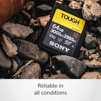Sony SF-G64T 64 GB Tough High Speed sdxc UHS-II G300 SD Card