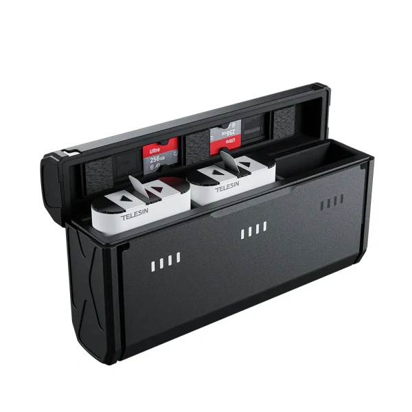 TELESIN Pocket Multifunctional Storage Charging Box for GoPro 9/10/11/12