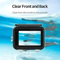TELESIN Waterproof Housing Case Compatiable Within go pro Hero 11 10 9 Black,60M/196FT Underwater Protective Diving Housing Cover with Dive Filter Tripod Adapter Quick Release Mount and Thumbscrew