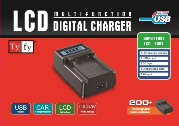 TYFY LCD DIGITAL FAST CHARGER EN EL 15