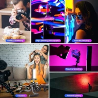 ULANZI Ulanzi Handheld Light Wand, 360° RGB Led Video Light, 2000Mah Rechargeable Mini Light Stick, 2500-9000K Dimmable Camera Light W LCD, Support Magnetic Attraction, Black, (2637-Ca10)