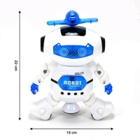 
 
4462 ﻿Dancing Robot with 3D Lights and Music. Description :- CLASSIC FOOT BALANCING ROBOT: This robot toys has dual-wheel foot balancing, which can easily navigate his surroundings. Toddler toys robot 360-degree spinning develops excellent motor skills and hand to eye coordination of your champ HIGH QUALITY MATERIALS: This toy robots  - White, - 604 Length (Cm) :- 15 Breadth