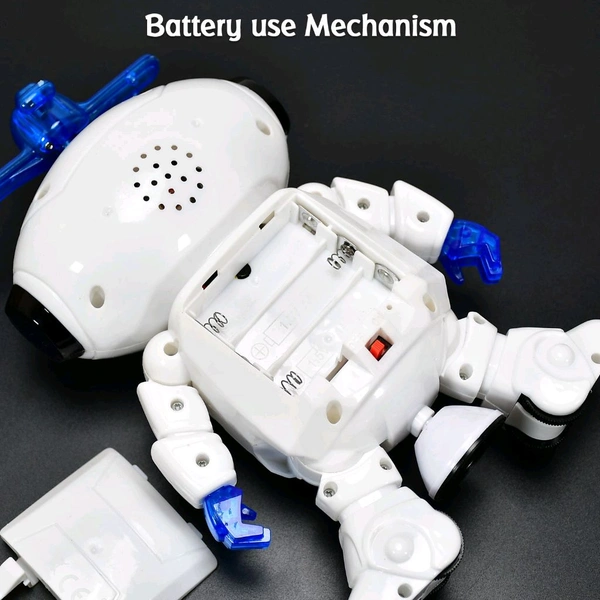 
 
4462 ﻿Dancing Robot with 3D Lights and Music. Description :- CLASSIC FOOT BALANCING ROBOT: This robot toys has dual-wheel foot balancing, which can easily navigate his surroundings. Toddler toys robot 360-degree spinning develops excellent motor skills and hand to eye coordination of your champ HIGH QUALITY MATERIALS: This toy robots  - White, - 604 Length (Cm) :- 15 Breadth