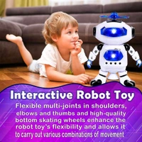 
 
4462 ﻿Dancing Robot with 3D Lights and Music. Description :- CLASSIC FOOT BALANCING ROBOT: This robot toys has dual-wheel foot balancing, which can easily navigate his surroundings. Toddler toys robot 360-degree spinning develops excellent motor skills and hand to eye coordination of your champ HIGH QUALITY MATERIALS: This toy robots  - White, - 604 Length (Cm) :- 15 Breadth