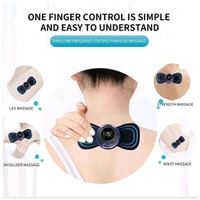 
 
6204 Portable USB Neck Massager Electric Neck Massager Enhancer Mini Cervical Massager EMS Lymphatic Drainage Massage with Cable (vibrator) Description:- Mini Massager - Eliminates sagging underarm fat, ideal for lymphatic drainage to promote blood circulation etc. Mini lymphatic massage cushion: the mini massage pillow is only‚16 cm long and only 8 cm  - Black, 19 Cm