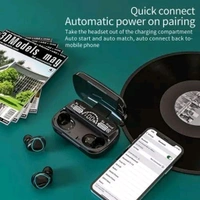 
 
Newest Wireless In-Ear Earbuds Bluetooth 5.0 Headphones Mini Stereo Earbuds Sport Headset Bass Sound Built-in Mic phone M10 TWS (Ear buds, AirPods, Headphones) New Upgraded 5.1 Chip: stable full-core upgrade, compared with the old version of Bluetooth 5.0, the transmission distance is greatly improved, the signal - Black, 110 Length (Cm) :- - 10 Height