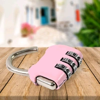 
 
3 Digit Metal Combination Number Lock 3-Digit Travel Combination Lock, the Small Safe Combination Padlock for Suitcases Luggage Briefcases Computer Bags Schoolbags Backpacks Locker Drawers Toolkit Cabinets, Color Locks (1 Pc / Mix Design & Color) Description :- Digit Combinations Padlocktravel smart combination lock, Lock - White, 19 Length (Cm)6 Breadth  Height
