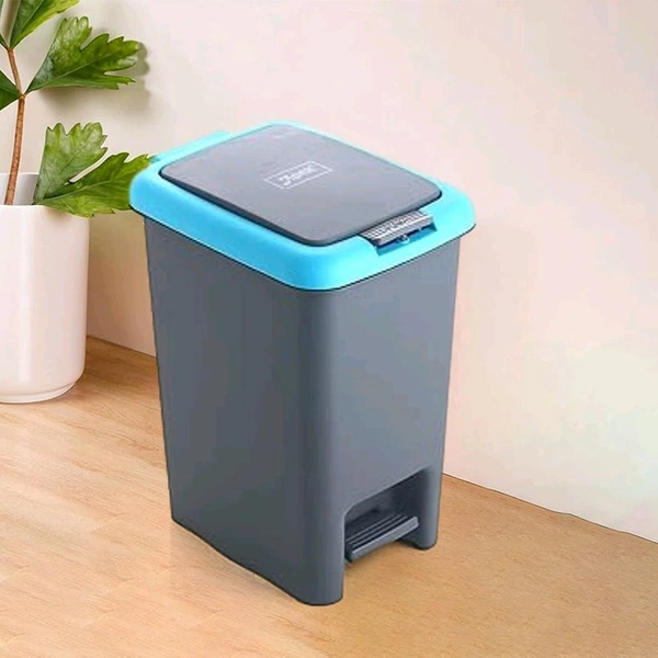 
 
Plastic Push N Pedal Dust Bin | Hands-Free Operation, Compact Design, Unbreakable Plastic | Ideal for Kitchen, Office & Bathroom Use 6.5 Litres (1 Pc / Mix Color) Description  - Nobel, 1834 Length (Cm)
