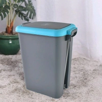 
 
Plastic Push N Pedal Dust Bin | Hands-Free Operation, Compact Design, Unbreakable Plastic | Ideal for Kitchen, Office & Bathroom Use 6.5 Litres (1 Pc / Mix Color) Description  - Nobel, 1834 Length (Cm)