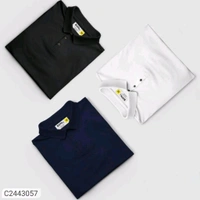 *Catalog Name:* Poly Matte Solid Half Sleeves  - Black, M. L Xl