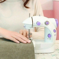 
 
Multi Electric Mini 4 in 1 Desktop Functional Household Sewing Machine Perfectly designed to be your perfect sewing partner, the 4 in 1 Mini Sewing machine is sleek, small and comes at a great price. With great functions including a two speed, pre-threaded and battery option, this reliable sewing machine is just what your sewing - White, 41 Cm