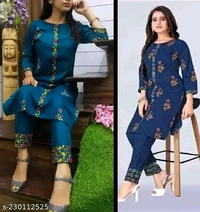 Rimpa Kurti Set - Blue, Xll