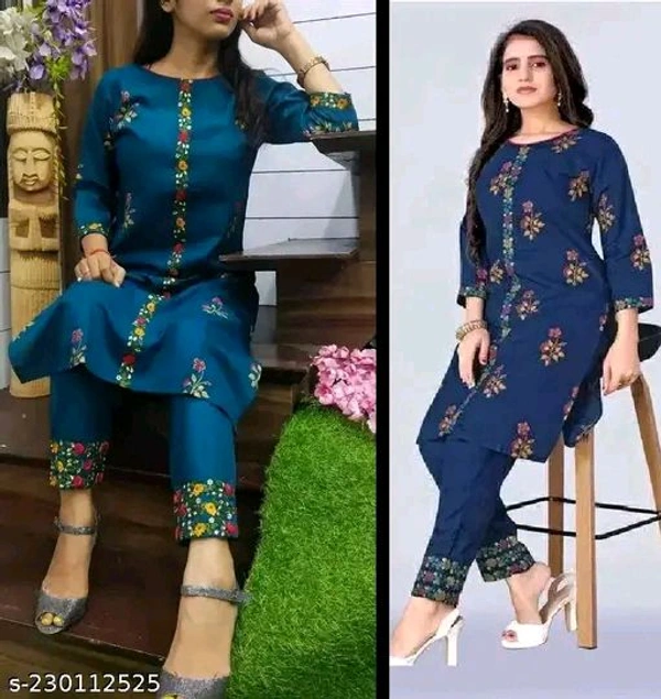 Rimpa Kurti Set - Blue, Xll