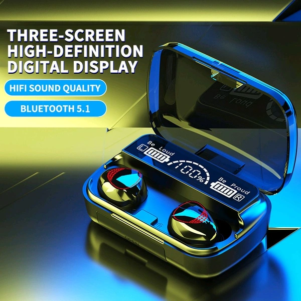 
 
Newest Wireless In-Ear Earbuds Bluetooth 5.0 Headphones Mini Stereo Earbuds Sport Headset Bass Sound Built-in Mic phone M10 TWS (Ear buds, AirPods, Headphones) New Upgraded 5.1 Chip: stable full-core upgrade, compared with the old version of Bluetooth 5.0, the transmission distance is greatly improved, the signal stability and  - 10 Height (Cm) :- 5, Black