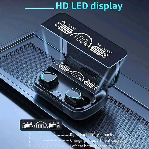 
 
Newest Wireless In-Ear Earbuds Bluetooth 5.0 Headphones Mini Stereo Earbuds Sport Headset Bass Sound Built-in Mic phone M10 TWS (Ear buds, AirPods, Headphones) New Upgraded 5.1 Chip: stable full-core upgrade, compared with the old version of Bluetooth 5.0, the transmission distance is greatly improved, the signal stability and  - 10 Height (Cm) :- 5, Black