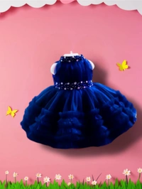Baby Girls Princess Style Party wear frock and Dresses - 12-18 Months, Cardinal Pink