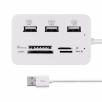 Usb hub combo NEW (white color)