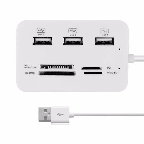Usb hub combo NEW (white color)