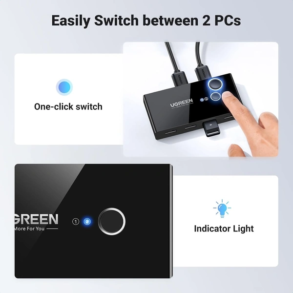 Usb hub 4 port / 4 switch (3.0) green 