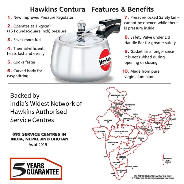 Hawkins pessure cooker 3L