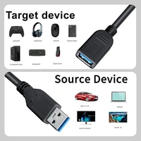 Usb extension white 10m 