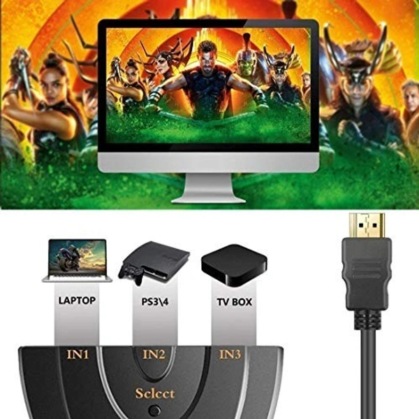 HDMI Switch 3Port Pigtail Box Pack