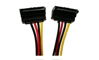 15 PIN sata male to 15 PIN sata Y female (90 deg) LATCH 