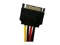 15 PIN sata male to 15 PIN sata Y female (90 deg) LATCH 
