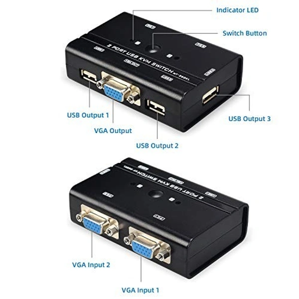 2 Port VGA Kvm Switch