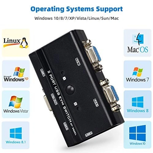2 Port VGA Kvm Switch