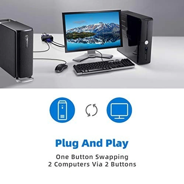 2 Port VGA Kvm Switch