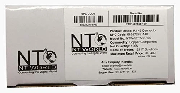 Nt Rj45 connectors (pack of 100)