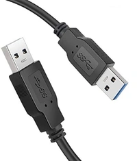 Usb Male - Male 1.5mtr (black color)